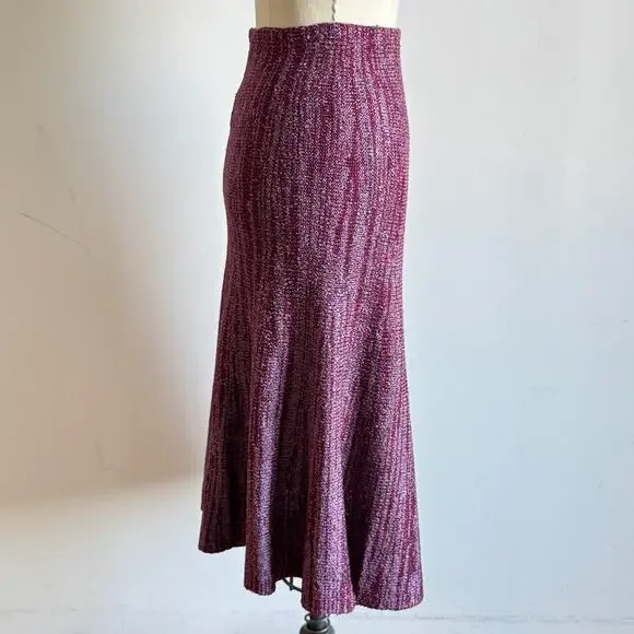 Vintage CALYPSO CHRISTIANE GELLE Knit A-line Midi skirt - Picture 2 of 8
